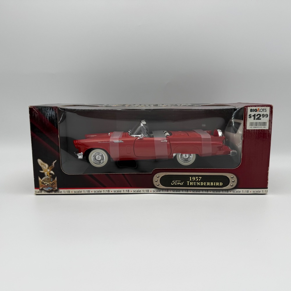 YAT MING 1957 Ford Thunderbird Red Road Signature Deluxe‎ Edition Diecast 1:18